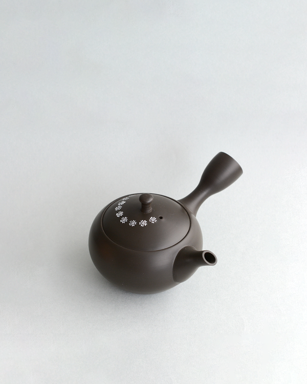 Handcrafted Japanese Kyusu teapot with Sakura Flower decoration #J215